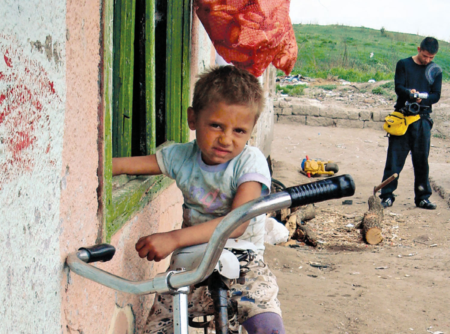 A boy at a Roma settlement in Hungary, photographed by Jessica Greenberg