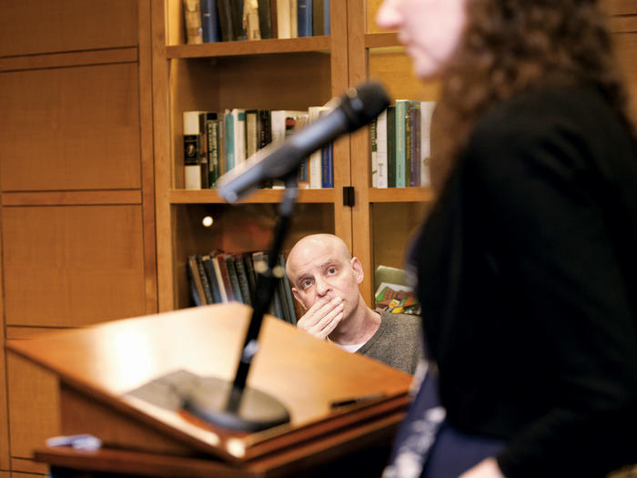 David Rakoff at Lit Night at the Columbia Alumni Center on April 25, 2012