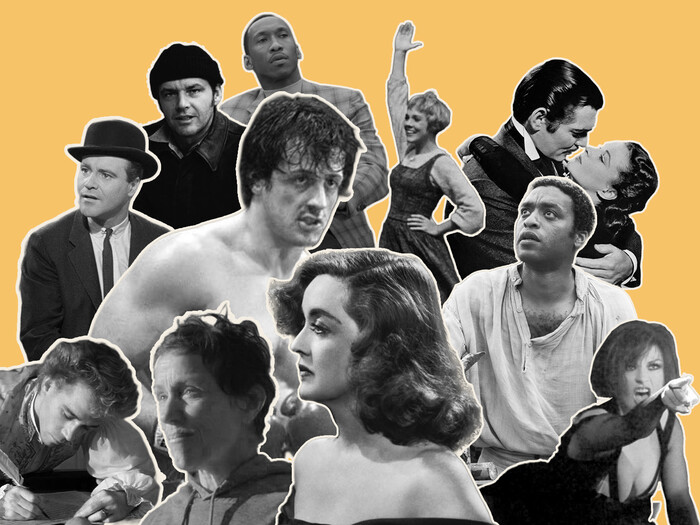 Collage of Oscar-winning movies with Columbia connections