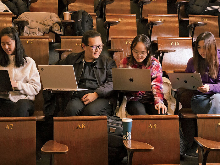 Students in a lecture hall