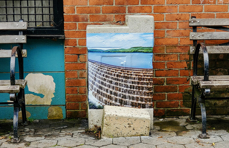 From Source to Spout exhibition: Tennis Courts at 119th St. / New Croton Dam, Westchester County