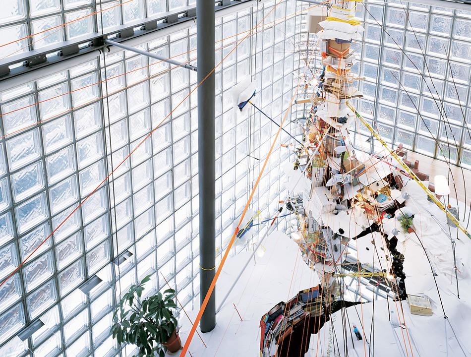"Hermes 1" sculpture by Sarah Sze