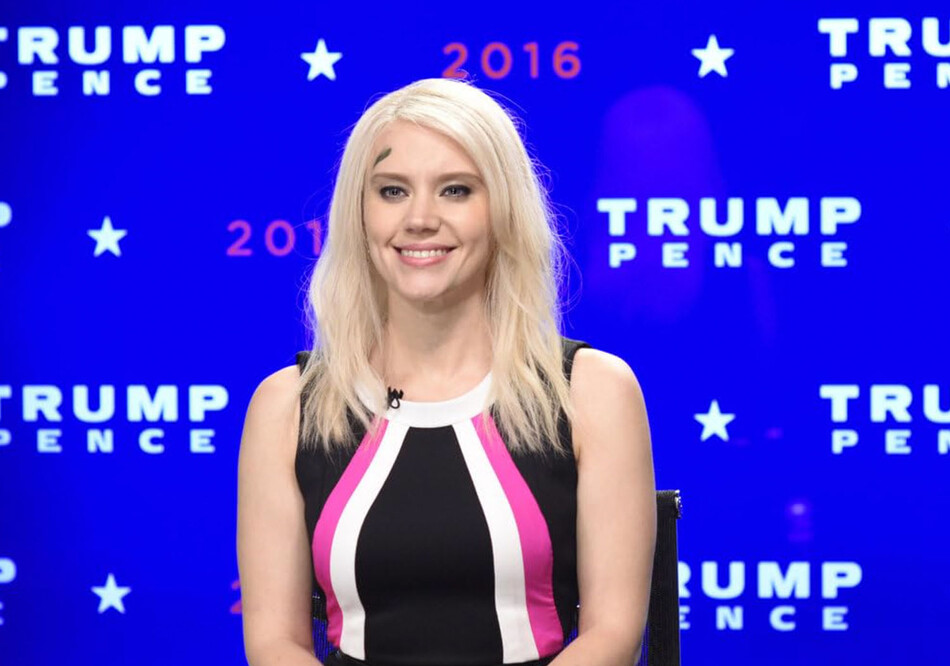 Kate McKinnon as Kellyanne Conway on Saturday Night Live in 2016